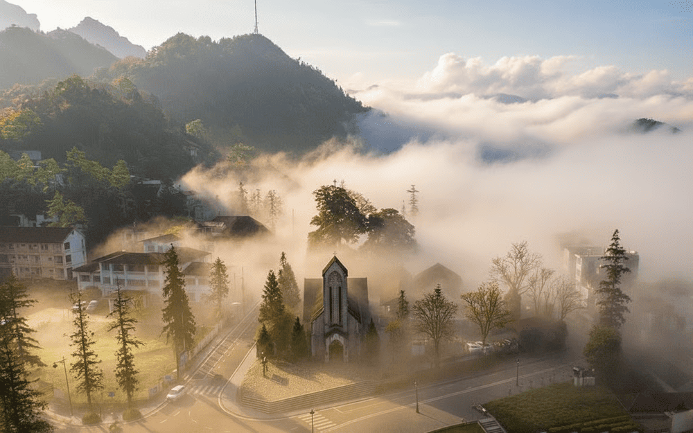 Winter temperatures in Sapa vary significantly depending on both altitude and time of day